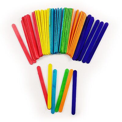KS 雪條棍 Ice Cream Stick Pack [50個 pcs] - [木色-Wood / 雜色-Coloured]
