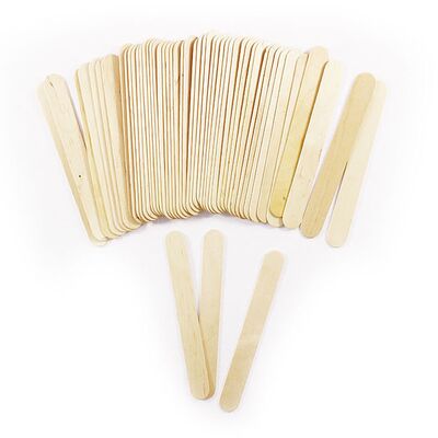 KS [大] 雪條棍 [Large] Ice Cream Stick Pack [50個 pcs] - [木色-Wood / 雜色-Coloured]