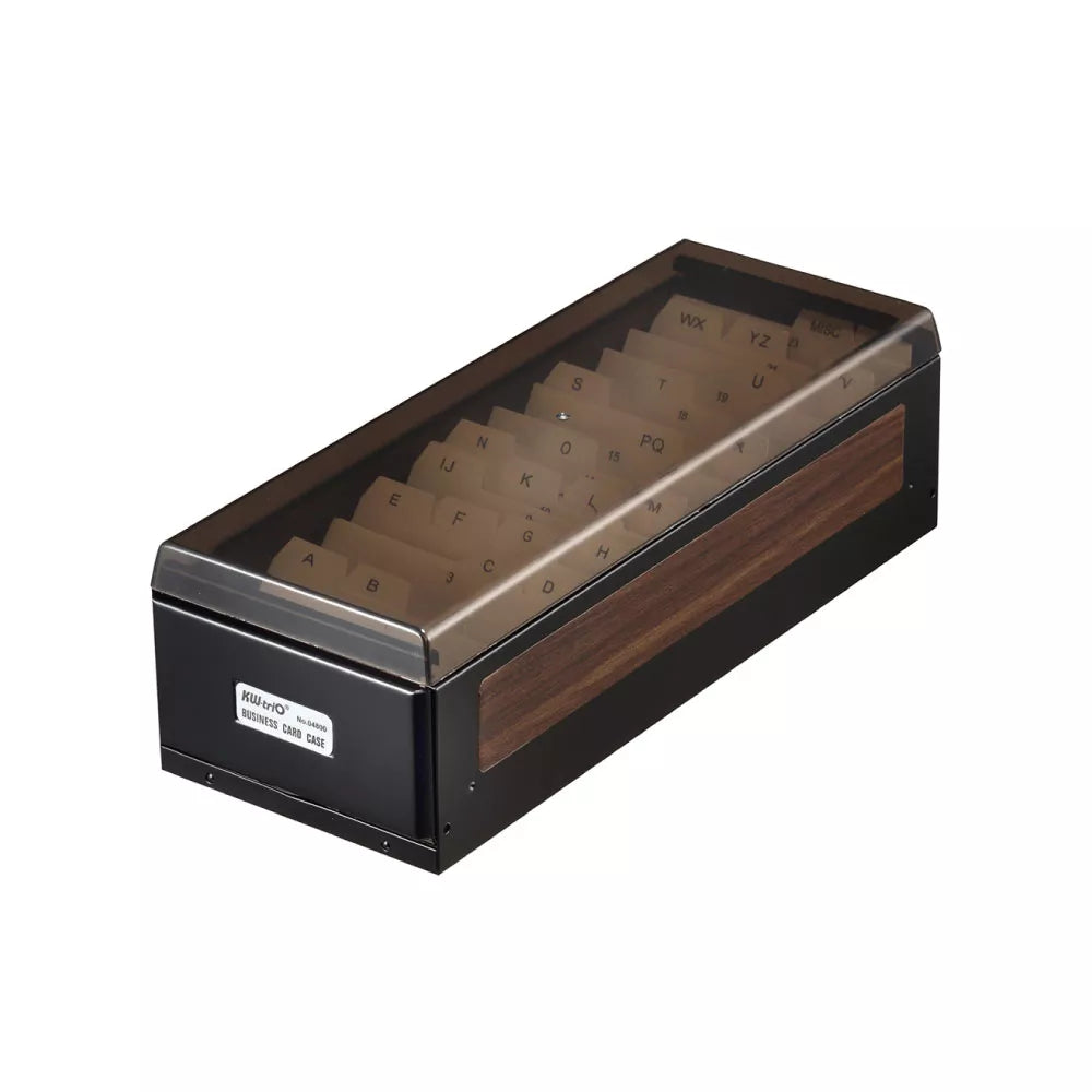 KW-triO 咭片盒 Business Card Case |400 / 600 / 800 張 pcs|-木紋色