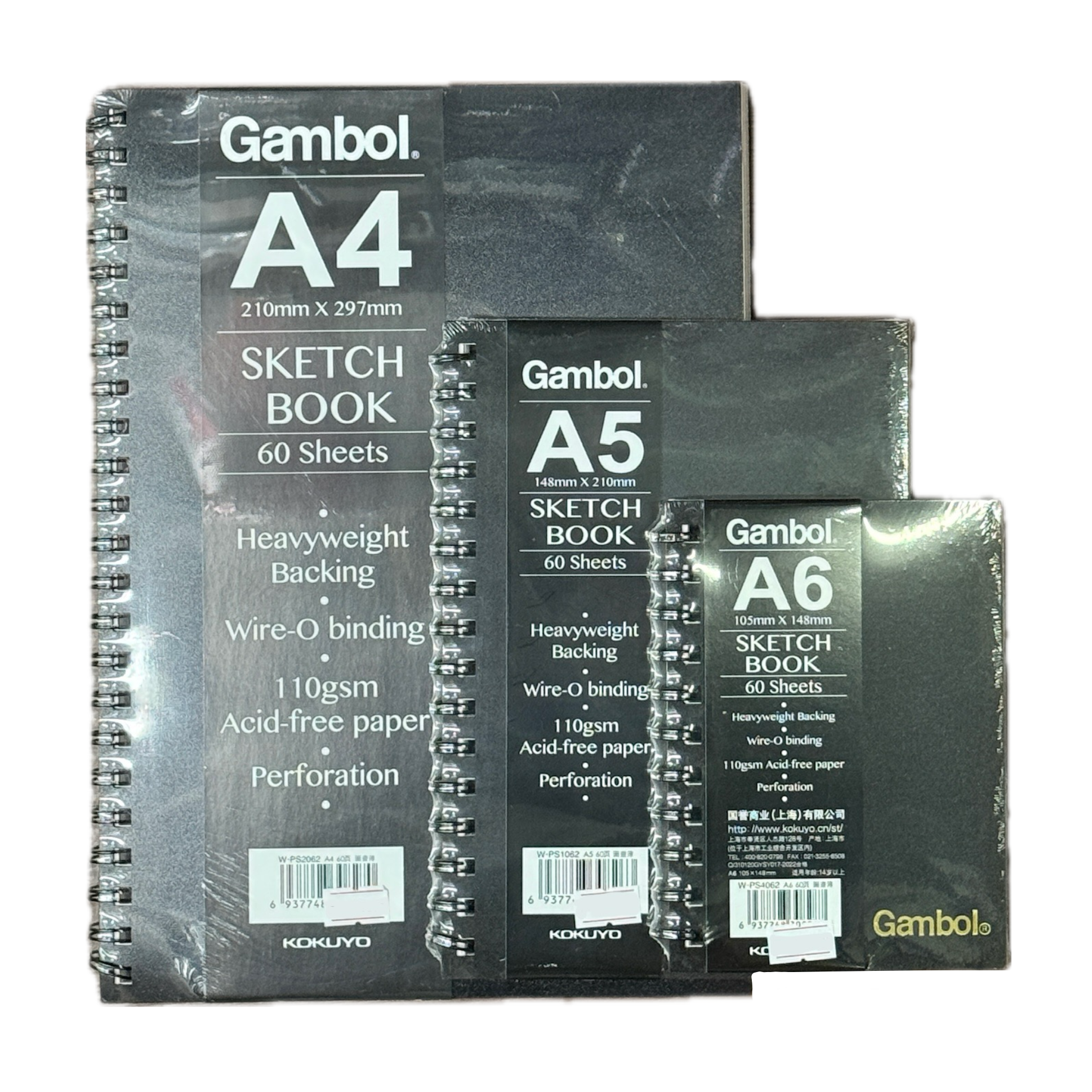 Kokuyo 線圈素描畫簿 Sketch book (A4/ A5/ A6, 110gsm)