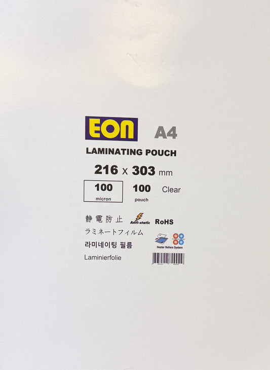 過膠片 Laminating Pouch 100mic - 1 盒 box- (55x85mm / 60x90mm / 70x100mm / 2R / 3R / 4R / 5R / A5 / A4 / 12R / A3)