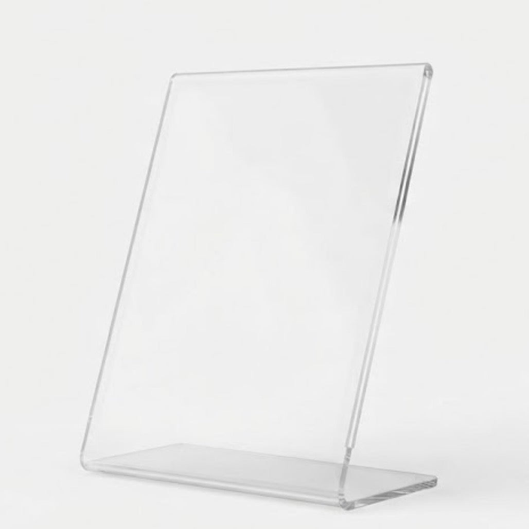 Lion 透明桌面人名膠座 Acrylic Card Stand [L型-L-shaped]
