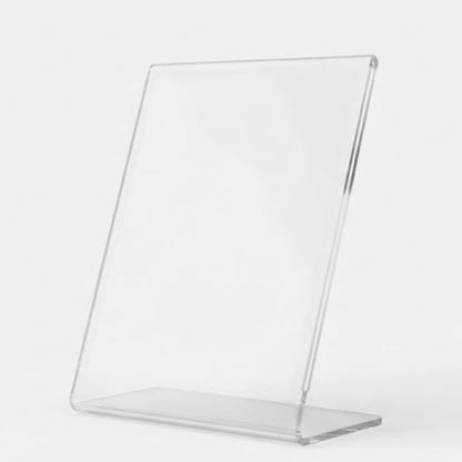 Lion 透明桌面人名膠座 Acrylic Card Stand [L型-L-shaped]