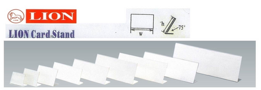 Lion 透明桌面人名膠座 Acrylic Card Stand [L型-L-shaped]