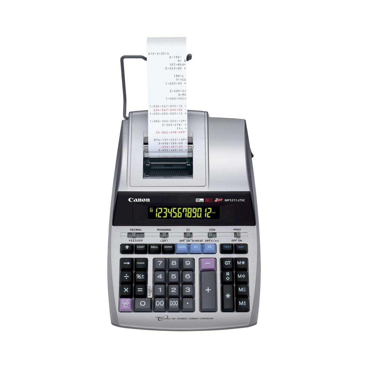 Canon [MP1211-LTSC] 打印計數機 12-digit Printing Calculator