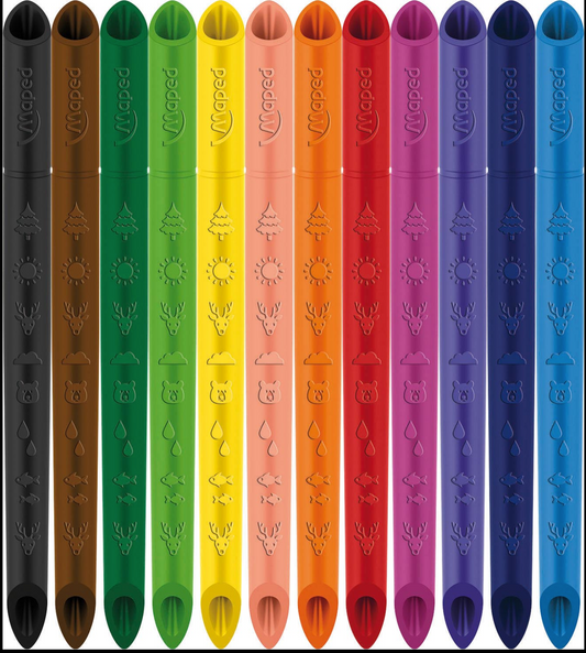 Maped COLOR'PEPS INNOVATION 用到盡無需刨顏色筆 Infinity PlastiClean Colored Pencils (12色 colours)