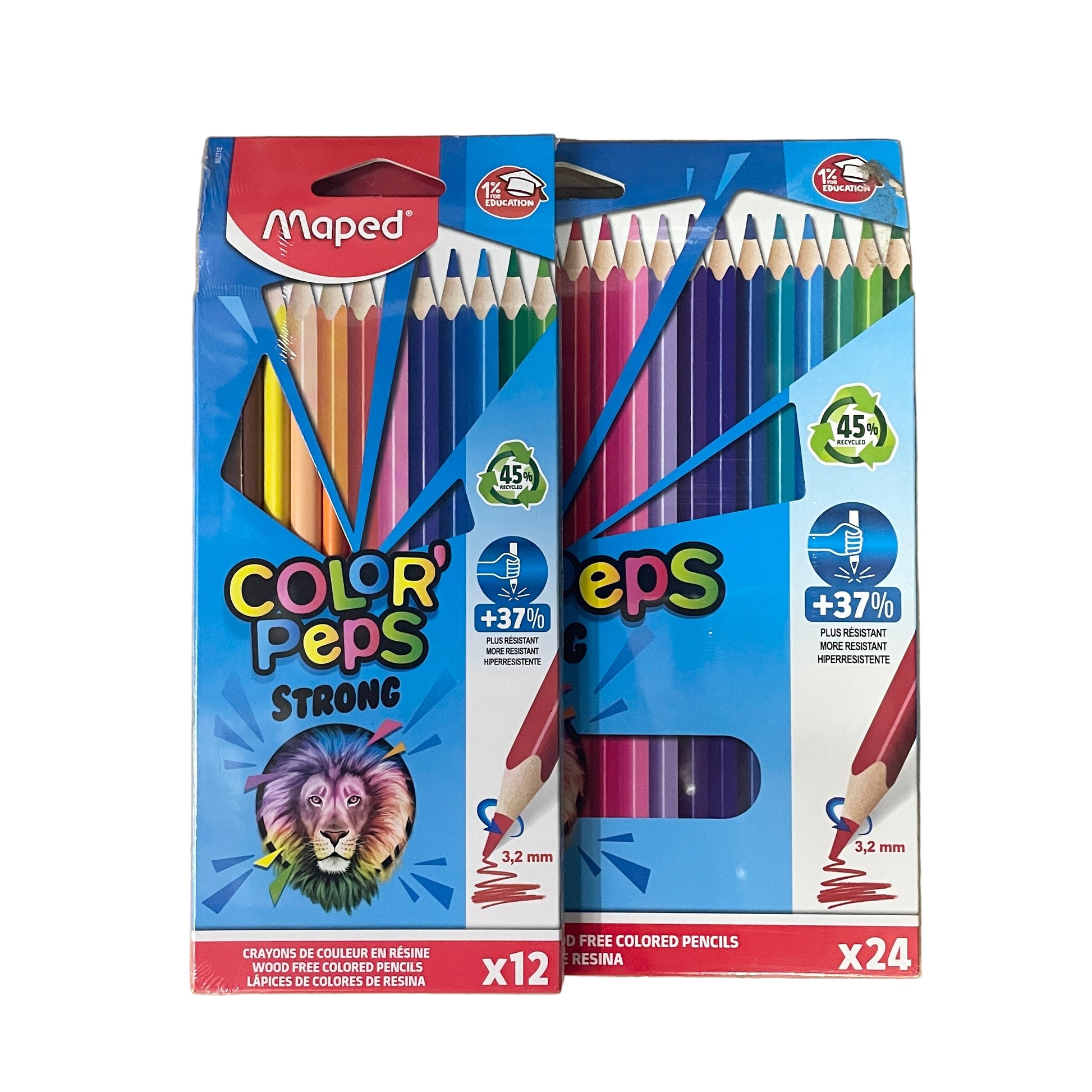 Maped COLOR'PEPS STRONG 木顏色筆 Coloured pencil (12/ 24色 colours)