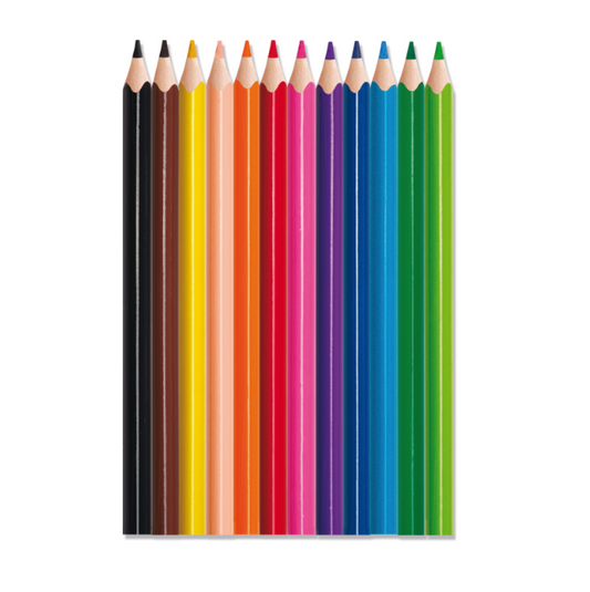 Maped COLOR'PEPS STRONG JUMBO 特粗三角形木顏色筆 Jumbo coloured pencils (12色 colours)