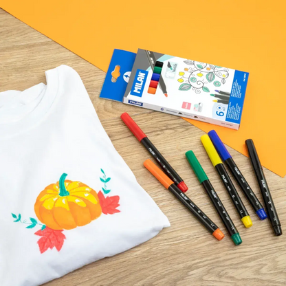 Milan 布料記號筆套裝 T-shirt/ Textile marker set [6色 colours] fabric marker 寫衫筆
