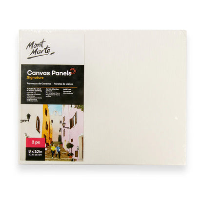 Mont Marte 油畫板 Canvas Panels Signature -[2pcs | 20.3 x 25.4cm (8" x 10")]