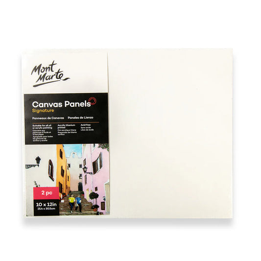 Mont Marte 油畫板 Canvas Panels Signature -[2pcs | 25.4 x 30.5cm (10" x 12")]