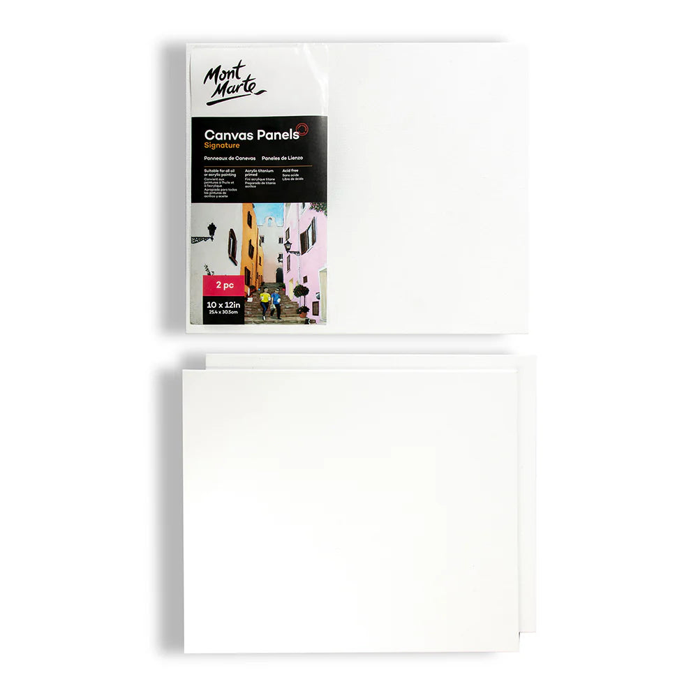Mont Marte 油畫板 Canvas Panels Signature -[2pcs | 25.4 x 30.5cm (10" x 12")]