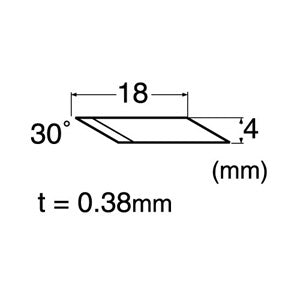 日本 NT Cutter 界刀片 Precision 30 degree spare blade [BDA-200P]