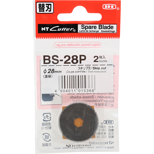 日本 NT Cutter 虛線替換刀片 Spare blade Rolling perforating 28 [BS-28P]