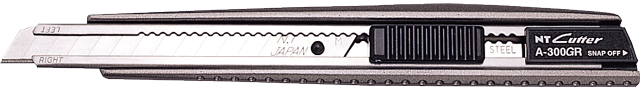 日本 NT cutter 小界刀(金屬手柄/推掣) Metal A cutter [A-300GRP]