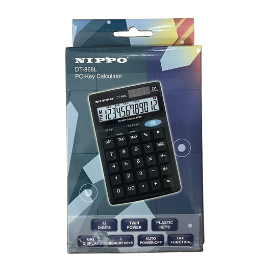 Nippo DT-868L 電腦鍵盤桌面計數機 PC-Key Desktop Calculator (12 Digits)