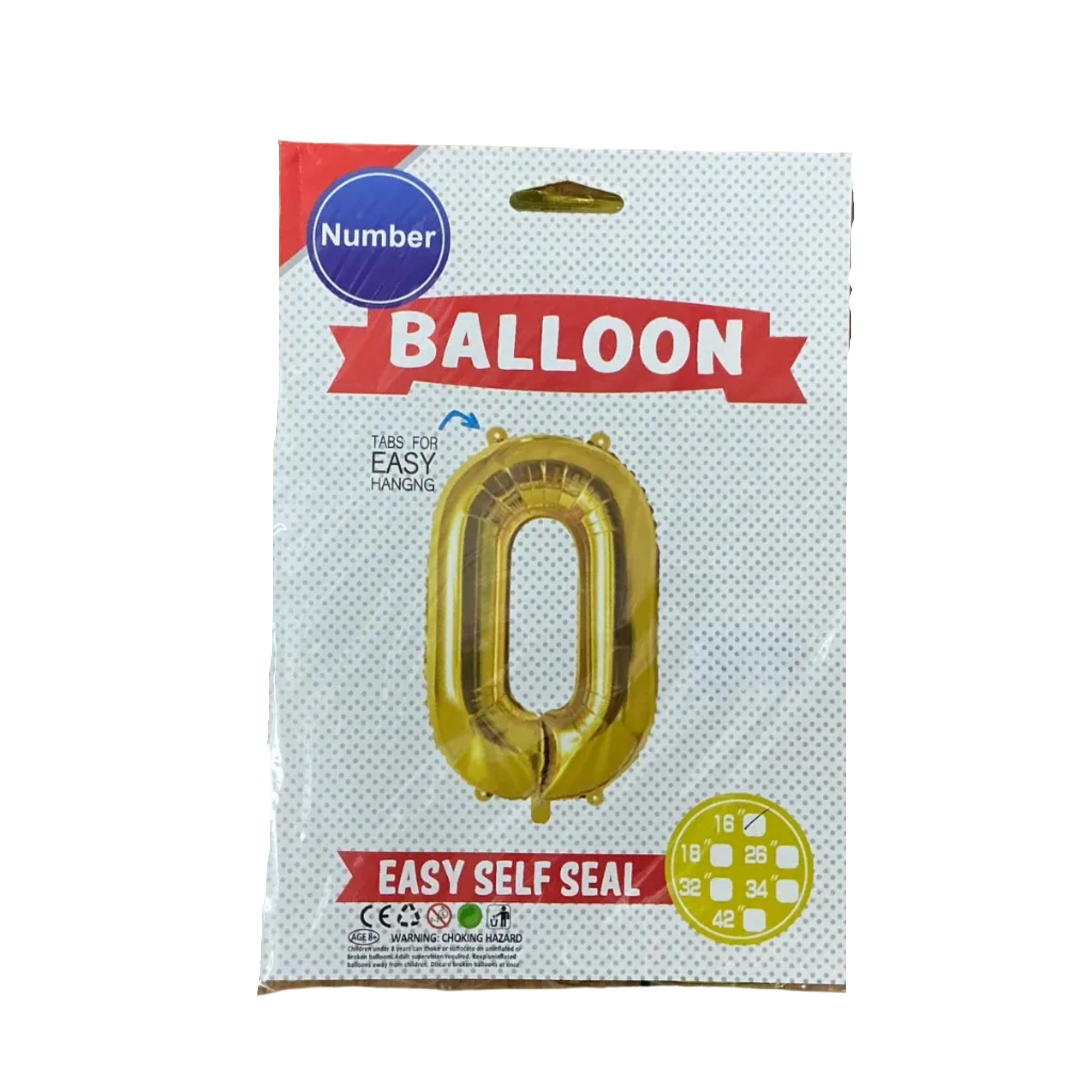 鋁膜數字氣球 Number Balloon [16” |金gold]