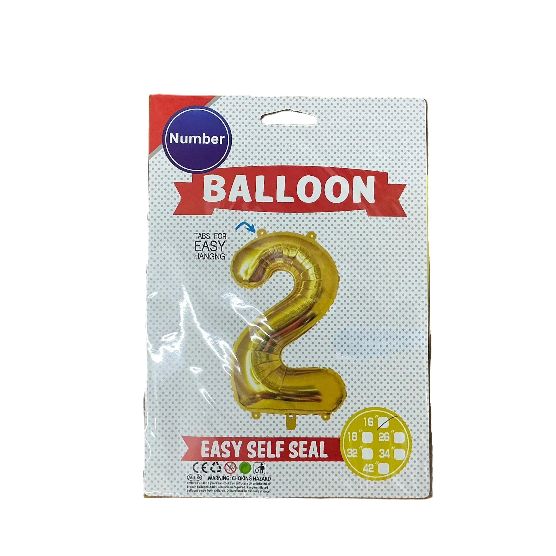 鋁膜數字氣球 Number Balloon [16” |金gold]