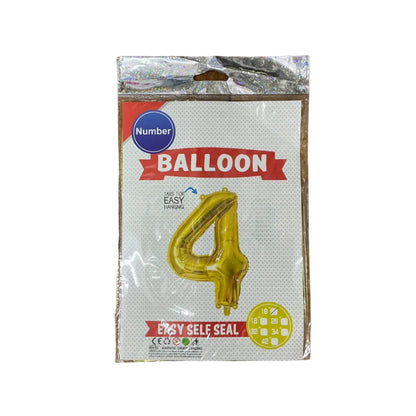 鋁膜數字氣球 Number Balloon [16” |金gold]