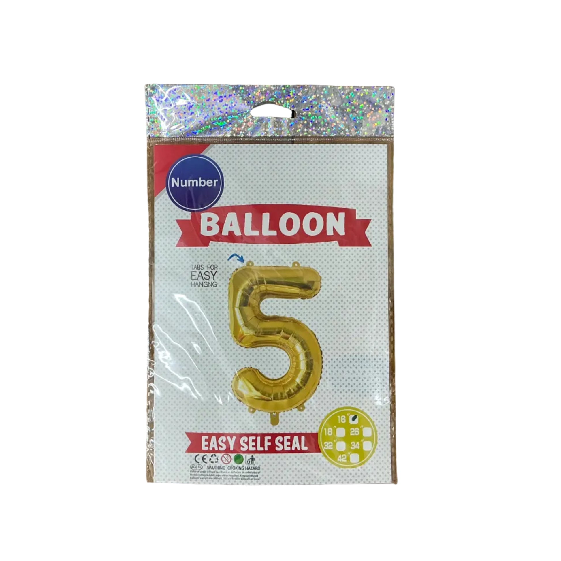 鋁膜數字氣球 Number Balloon [16” |金gold]