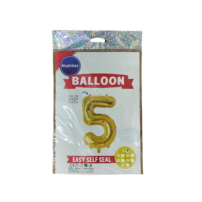 鋁膜數字氣球 Number Balloon [16” |金gold]