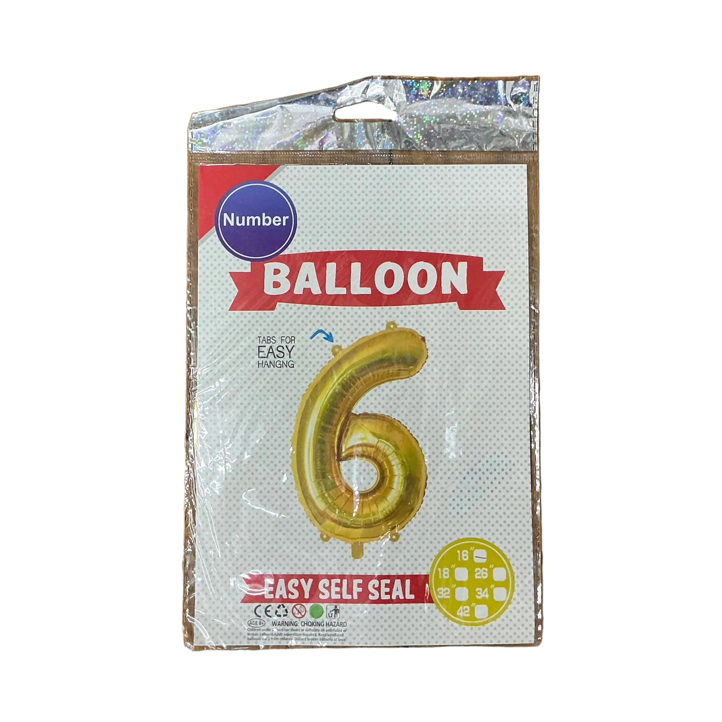 鋁膜數字氣球 Number Balloon [16” |金gold]
