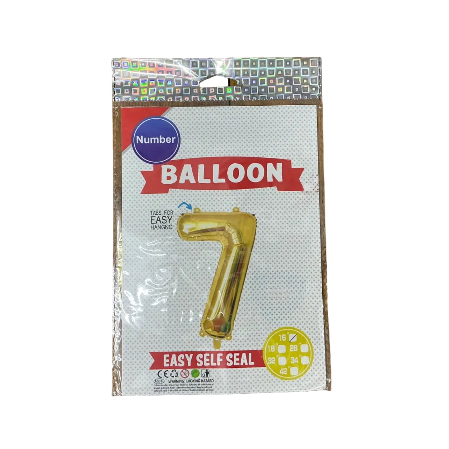 鋁膜數字氣球 Number Balloon [16” |金gold]