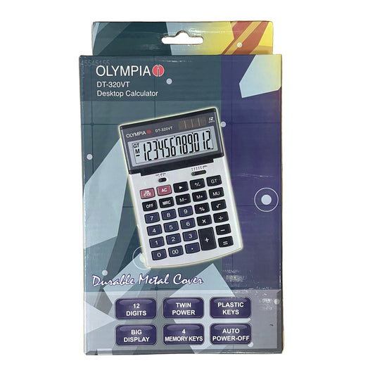 Olympia DT-320VT 桌面計數機 Desktop Calculator (12 Digits)