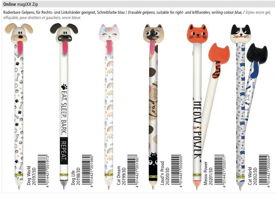 Online 德國隱形擦擦筆 MagiXX zip Germany Eraserable gel pen [0.7mm]