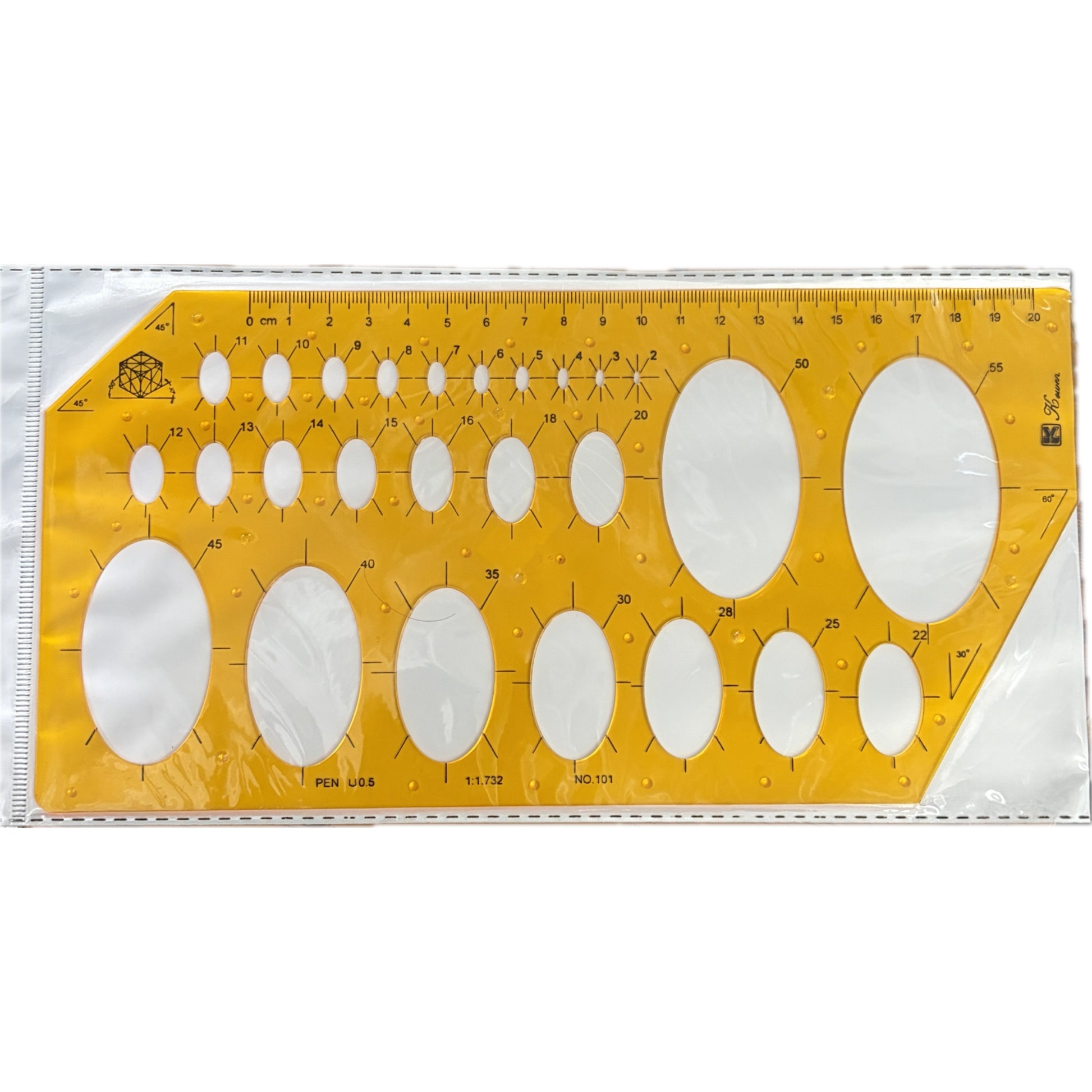 橢圓形繪圖模板 Oval Drawing Template