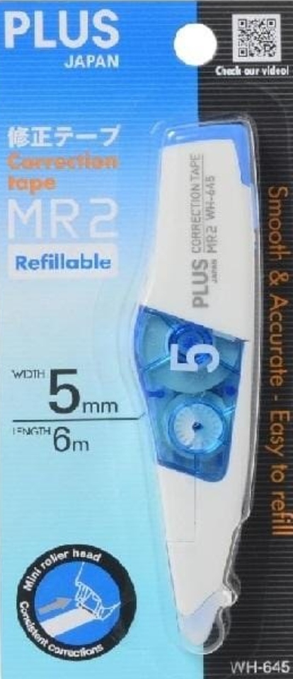 PLUS MR 2 [WH-645 / WH-646] 塗改帶 Correction Tape