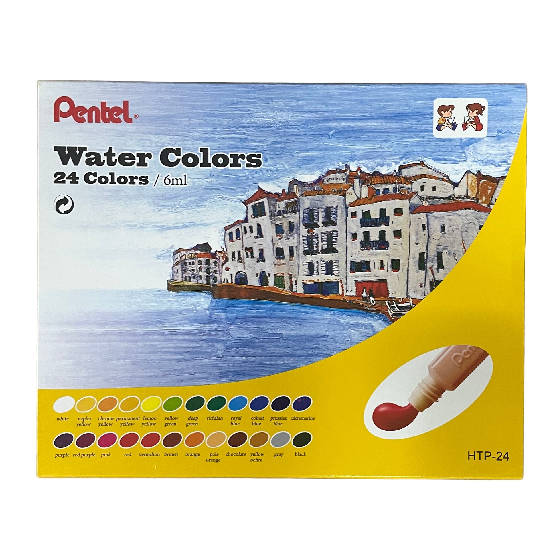 Pental 水彩 Water colours (24色 colours)