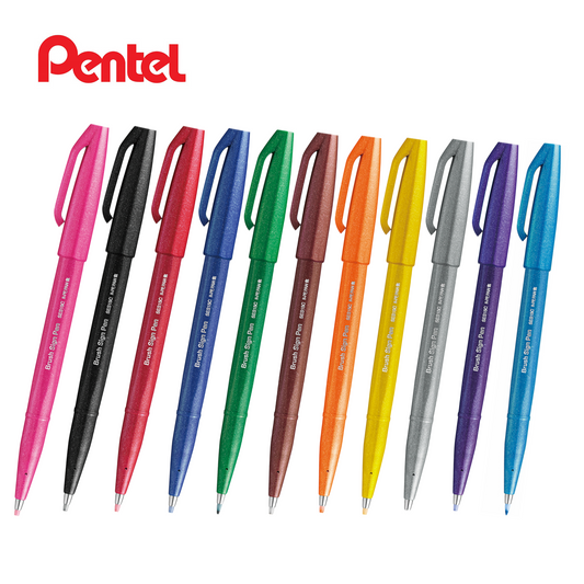 Pentel 軟筆水性簽字筆 Brush Sign Pen