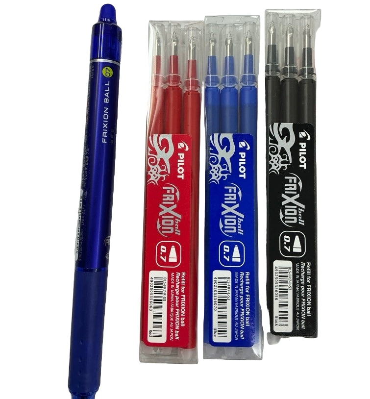Pilot  FRIXION 隱形擦擦筆 Erasable pen 替芯 Refill:  0.7 mm
