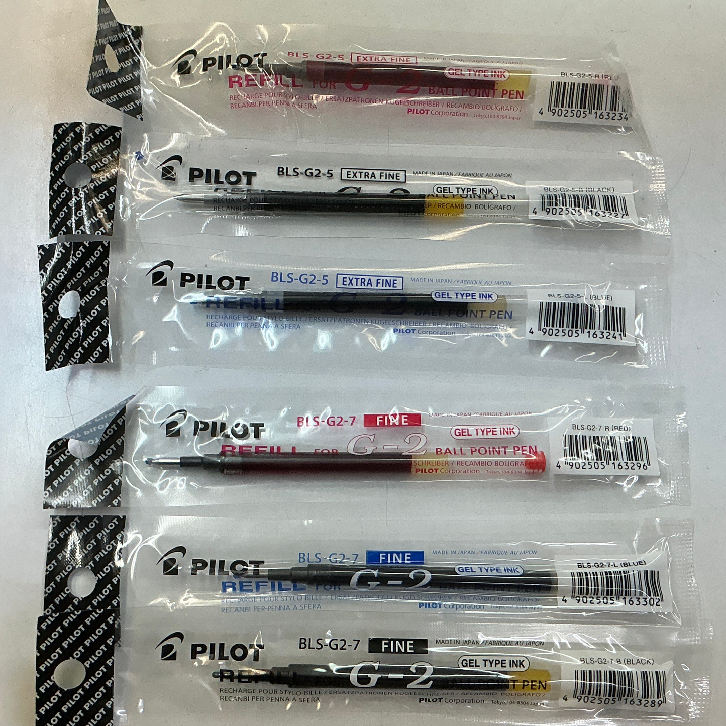 Pilot G-2 替芯 Refill: BLS-G2-5 / BLS-G2-7