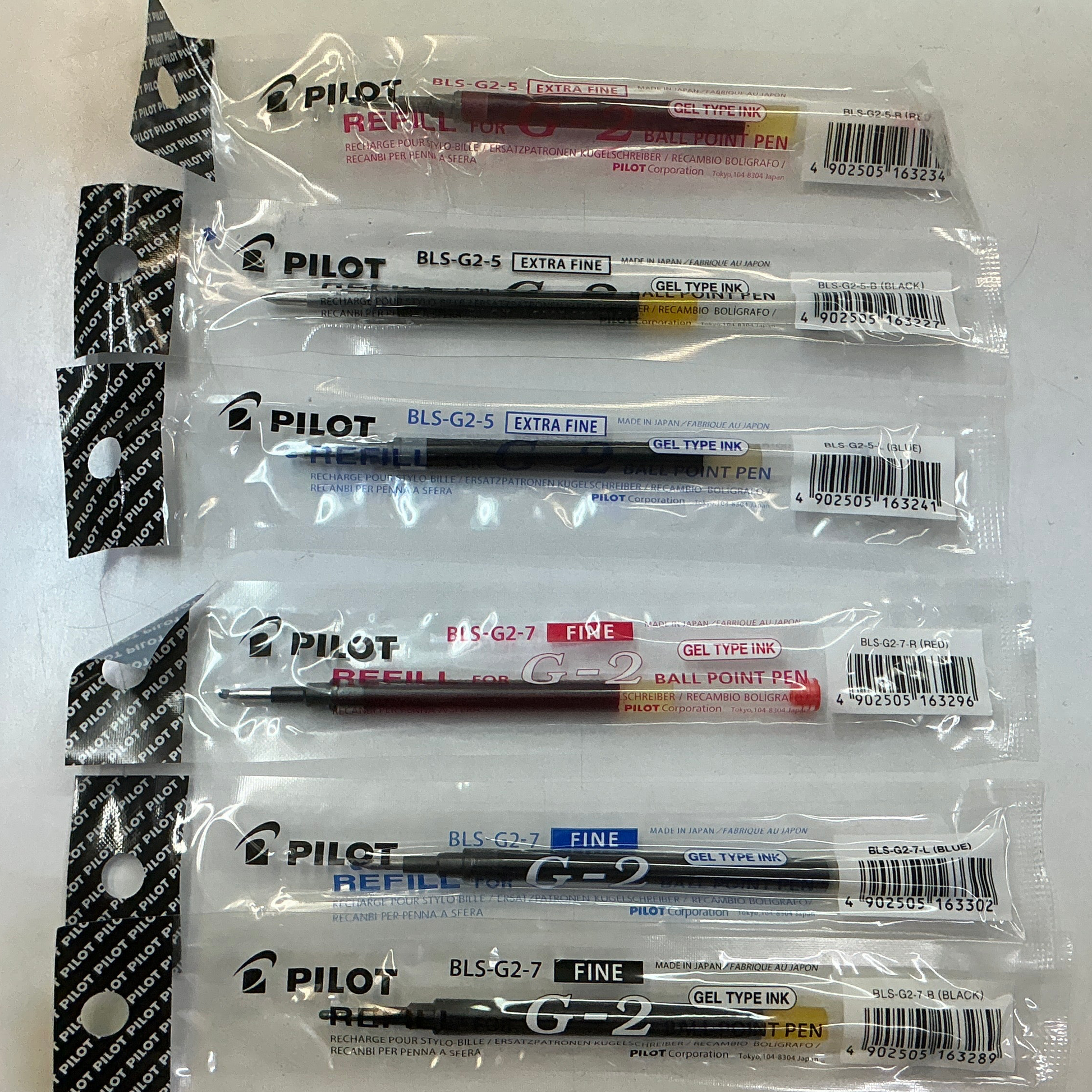 Pilot G-2 替芯 Refill: BLS-G2-5 / BLS-G2-7