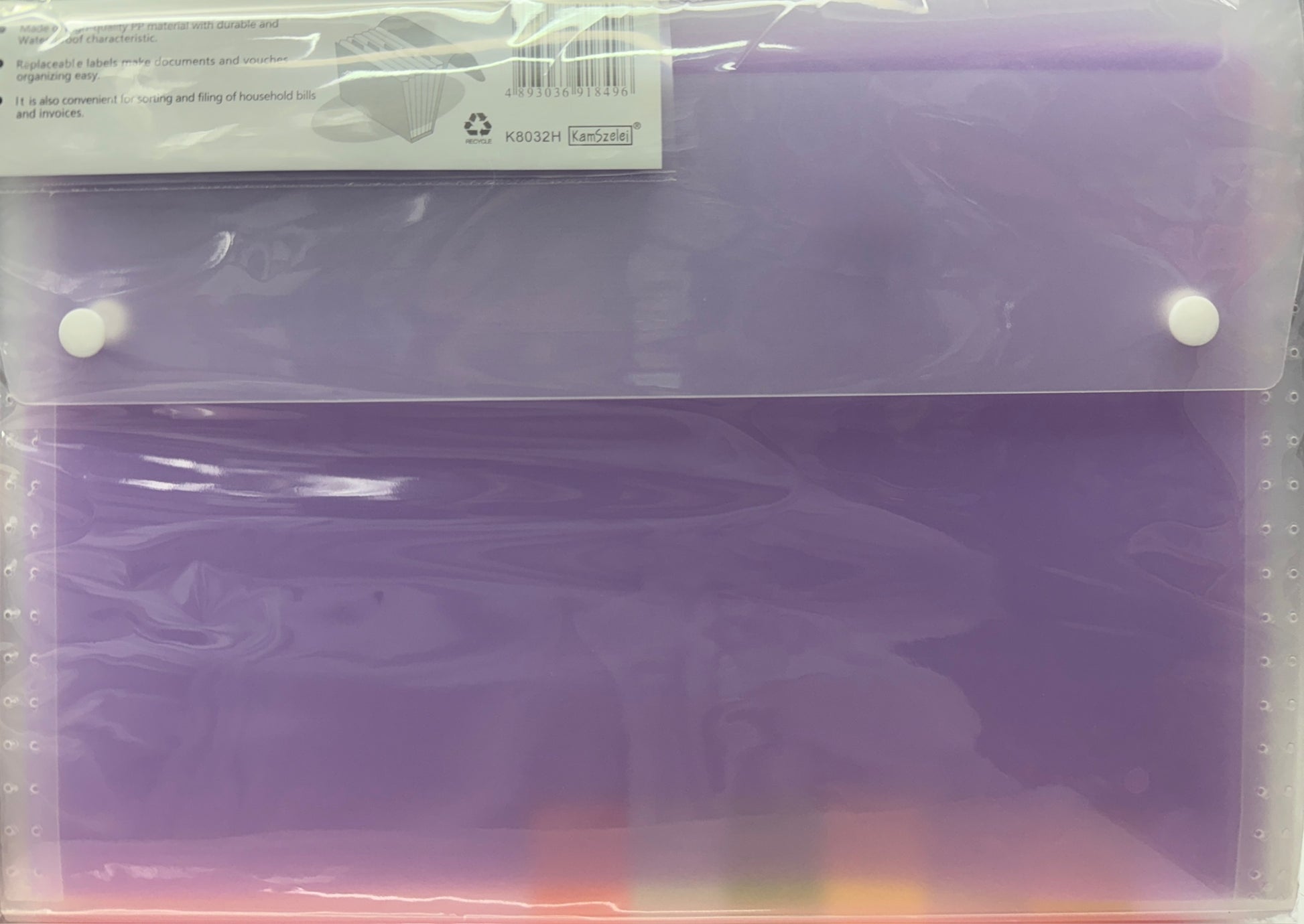 Plums / 金時利 透明風琴袋 12-Layer Expanding File |A4 / F4|