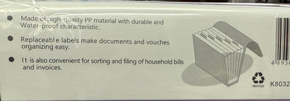 Plums / 金時利 透明風琴袋 12-Layer Expanding File |A4 / F4|