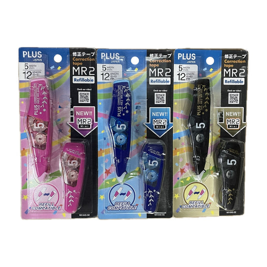 Plus [MR2 + MR2 Mini] 塗改帶 2機(內有2芯) Correction Tape (with 2 refills)