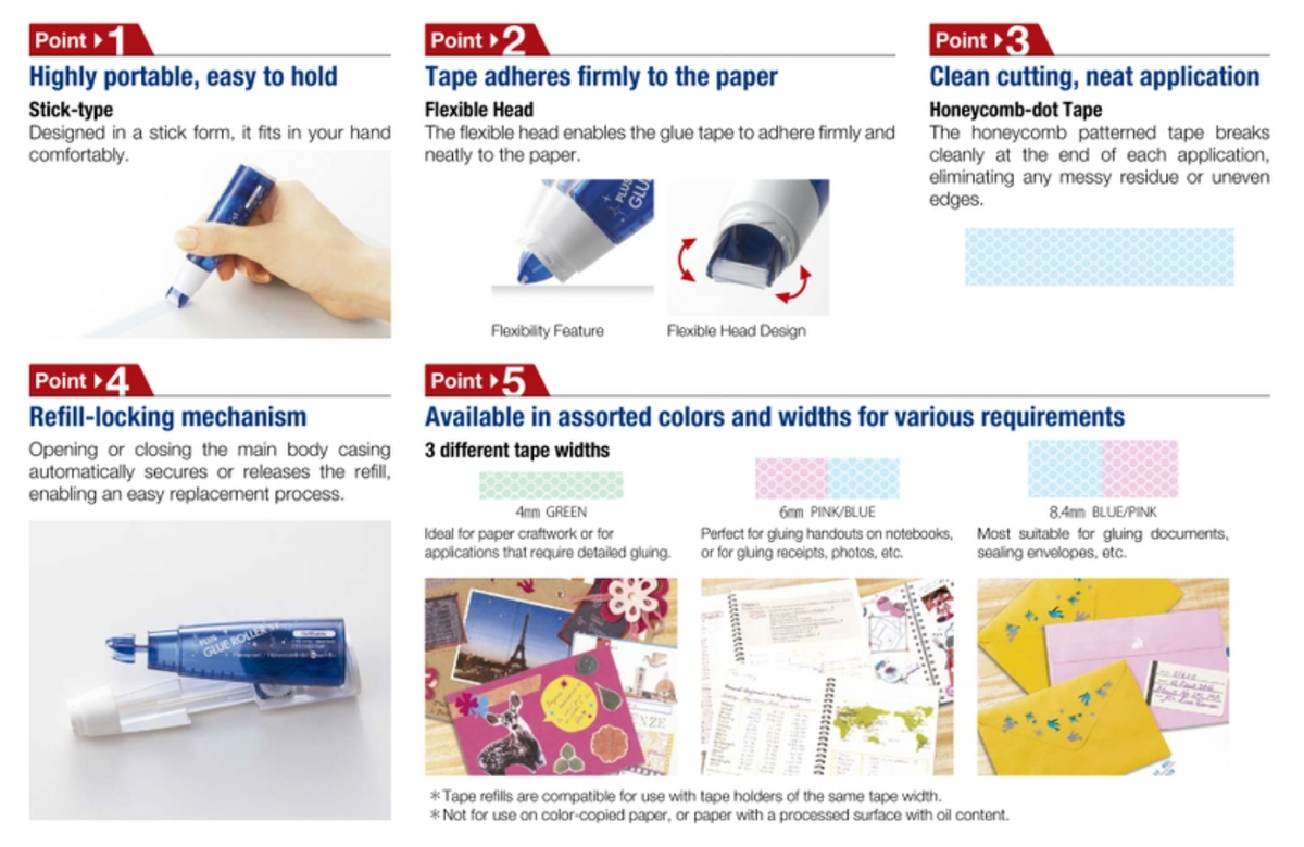 Plus norino 雙面膠紙機 Glue Roller [TG-728 / TG-726]
