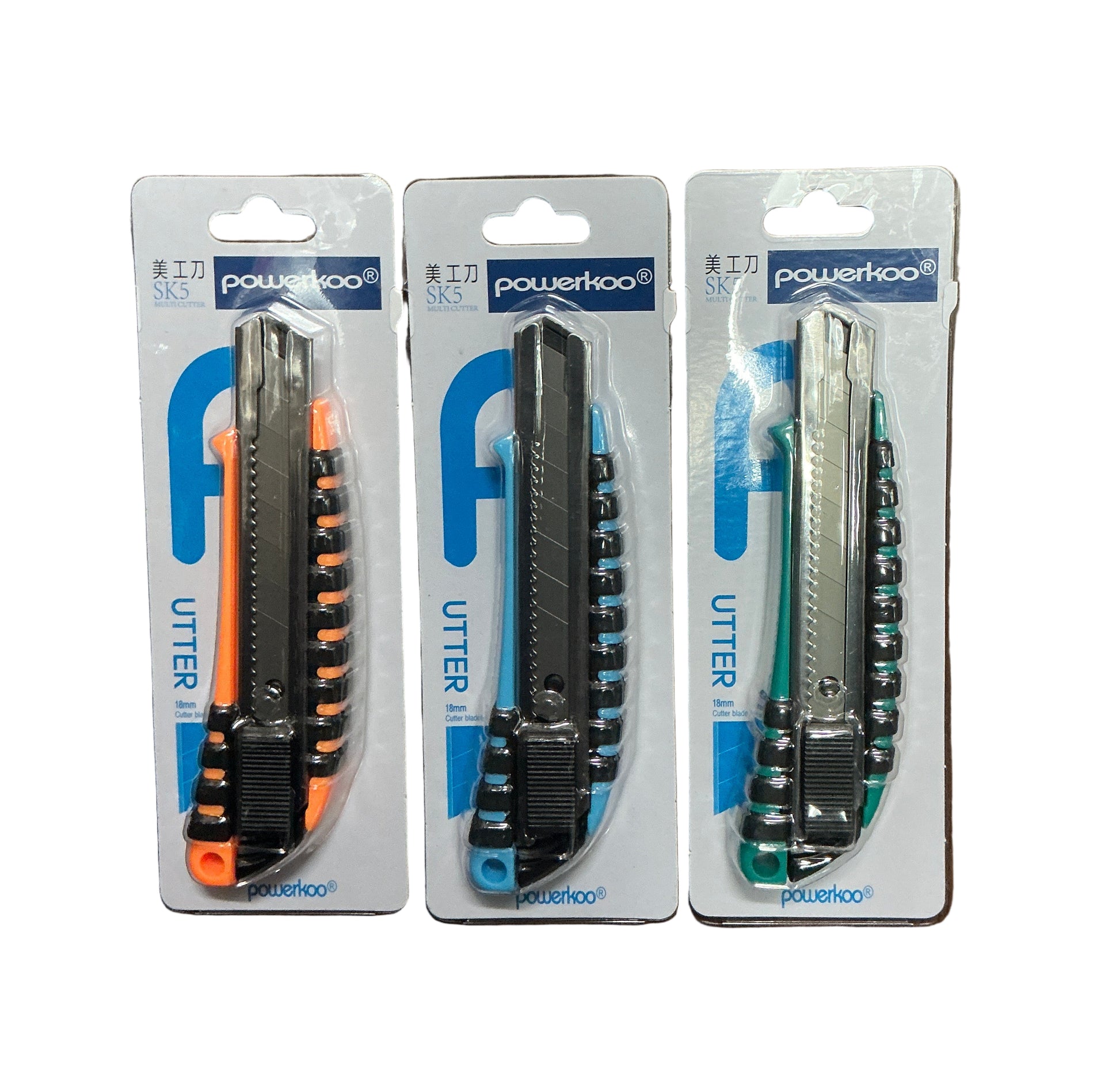 Powerkoo 防滑手柄大界刀(自動鎖) Cutter -[LT351]