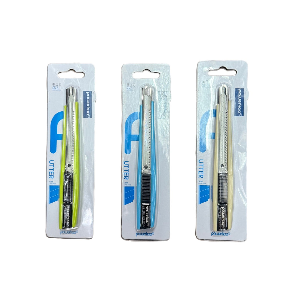 Powerkoo 防滑手柄小界刀(自動鎖) Small Cutter -[LT-215]