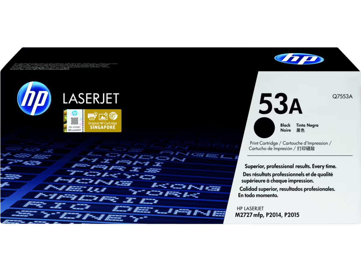 HP [53A] (Q7553A) 原廠鐳射碳粉匣 LaserJet Toner Cartridge