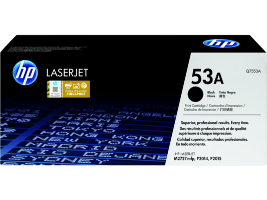 HP [53A] (Q7553A) 原廠鐳射碳粉匣 LaserJet Toner Cartridge