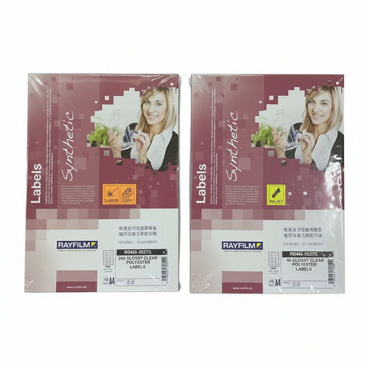 Rayfilm 透明多用途A4標籤 Clear Multi-Purpose Label [Inkjet / Laser / Copier]