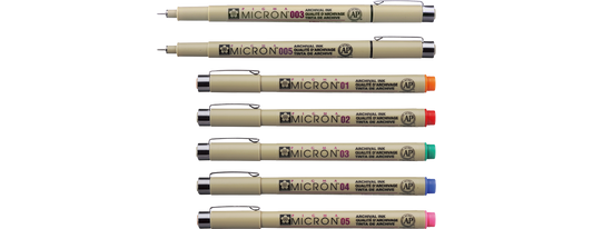 日本櫻花牌 SAKURA - Pin 防水繪圖針筆/勾線筆 PIGMA Micron Pen - [0.15mm - 0.7mm | PN]