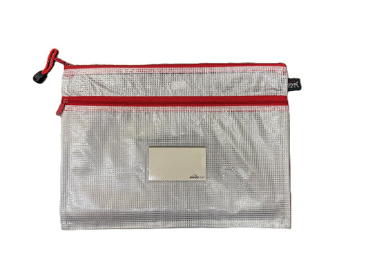 SIVIC (平價) 透明拉鏈袋 / 功課袋 Zipper bag | **雙鏈 - Two pockets ** |