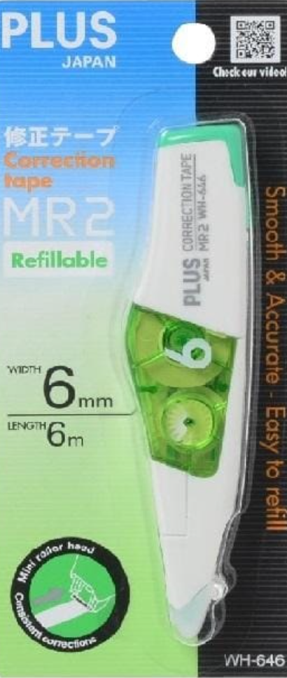 PLUS MR 2 [WH-645 / WH-646] 塗改帶 Correction Tape