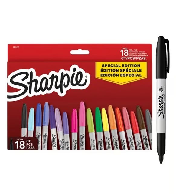 Sharpie 套裝 Permanent marker set [Fine | 18色 colours] [2204015]