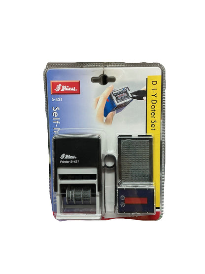 Shiny 字粒日期回墨套印 DIY Dater set |S-421|- (4mm) - (Black)